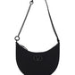 Mini Vlogo Signature Grainy Calfskin Hobo Bag - Black