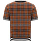 Monogram Motif Check Wool Jacquard Polo Shirt - Birch Brown