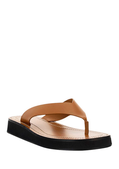 Ginza Leather Sandals - Tan