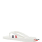 Rubber Stripe Flip Flop - White