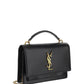 Sunset Chain Bag In Smooth Leather - Black
