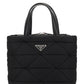 Re-Nylon Padded Tote Bag - Black