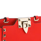 Rockstud Smartphone Leather Crossbody Bag - Red