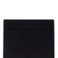 VLogo Signature Cardholder in Grainy Calfskin Leather - Black