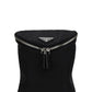 Re-Nylon and Leather Shoulder Bag - Black