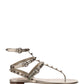 Rockstud Metallic Flat Flip-FLop Sandal - Skin