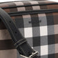 Bio-Based Check Crossbody Bag - Dark Birch Brown