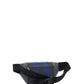 Check Cotton Sonny Bum Bag - Oceanic Blue