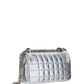 Quilted Metallic Leather Mini Lola Bag - Silver