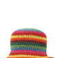 Straw Bucket Hat - Multi