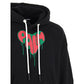 Spray Heart Hoodie - Black