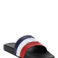Basile Slide Sandals- Navy