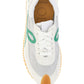 Flow Runner in Technical Mesh and Suede - Green