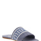Logo-Jacquard Denim Sandals
