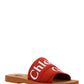 Woody Flat Mule - Terracotta Red