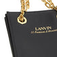 Nano Tote Leather Shoulder Bag - Black