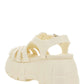 Rubber Platform Sandals - White