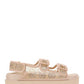 Women's GG Sandal with Crystals - Rose Beige