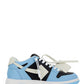 Out of Office Calf Leather Sneakers - Blue/Black/White
