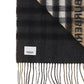 Contrast Check Cashmere Scarf - Archive Beige / Black