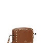 Small Rockstud Calfskin Crossbody Bad - Tan.