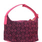 Small Cubi bag in Anagram Jacquard and Calfskin - Pink