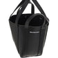 Everyday XS North-South Shoulder Tote Bag In Grained Calfskin - Black