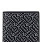 Monogram Print International Bifold Wallet - Black / White