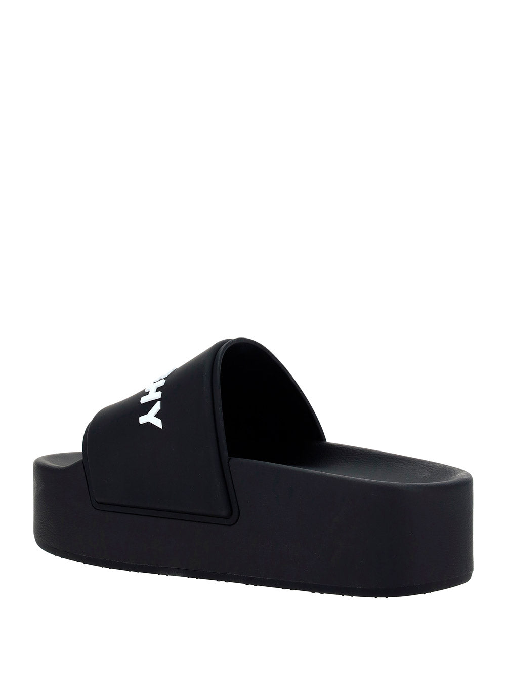 Platform Paris Sandals in Rubber - Black