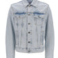 Diagonal Tab Slim Denim Jacket