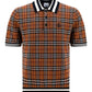 Monogram Motif Check Wool Jacquard Polo Shirt - Birch Brown