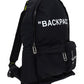Quote Nylon Backpack - Black/White