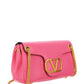 Stud Sign Nappa Shoulder Bag - Pink