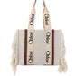 Medium Woody Tote Bag - Off-white