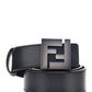 Leather Belt - Black / Grey
