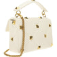 Large Roman Stud The Shoulder Bag - Ivory