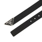 Saffiano Leather Belt - Black