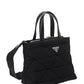 Re-Nylon Padded Tote Bag - Black