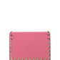 Rockstud Calfskin Pouch - Pink