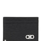 Gancini Card Holder With Pull-Out ID Window - Black