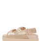 Women's GG Sandal with Crystals - Rose Beige