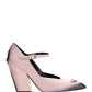 Brushed Leather Pumps - Alabaster Pink