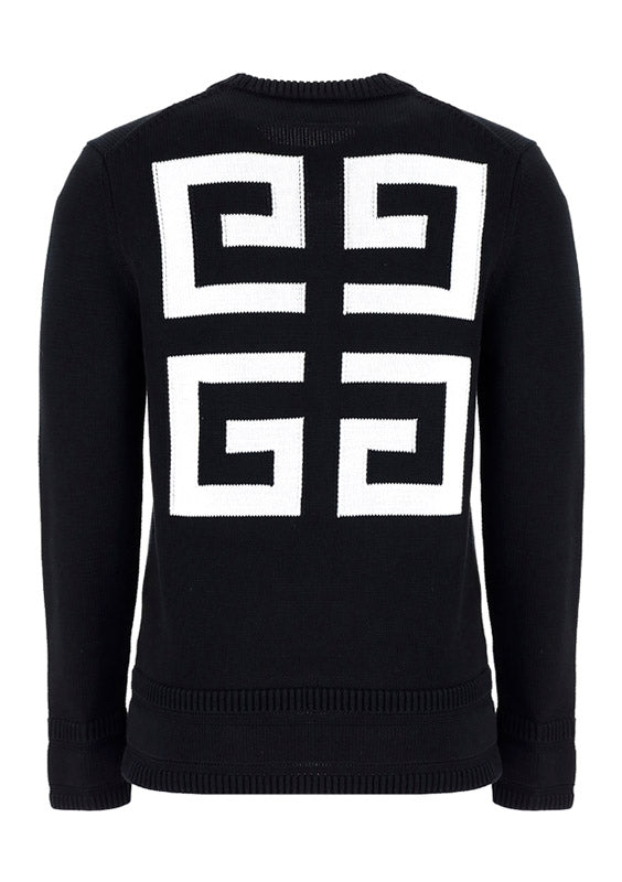 4G Sweater In Cotton - Black