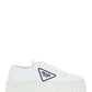 Nylon Gabardine Sneakers - White