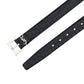 Monogram Belt In Matte Crocodile Embossed Leather - Black