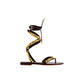 Rockstud No Limit Nappa Flat Thong Sandal - Dark Brown