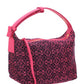 Small Cubi bag in Anagram Jacquard and Calfskin - Pink