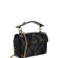 Medium Roman Stud The Shoulder Bag In Nappa With Chain And Enameled Studs - Black