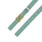 Reversible Vlogo Signature Belt In Shiny And Metallic Calfskin 20MM - White / Mint