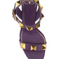 Roman Stud Calfskin Sandal 60MM - Purple